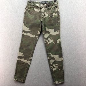 Zara Trafaluc Premium Quality Denim Wear Camo Skinny Jeans Size 6